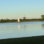 Abendstimmung mit Franky auf der Bank